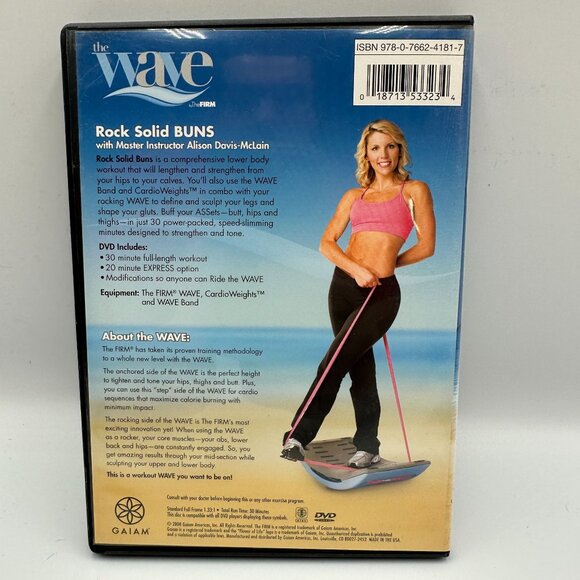 The Firm The Wave Rock Solid Buns Workout DVD Alison Davis McLain Exercise - Picture 2 of 3